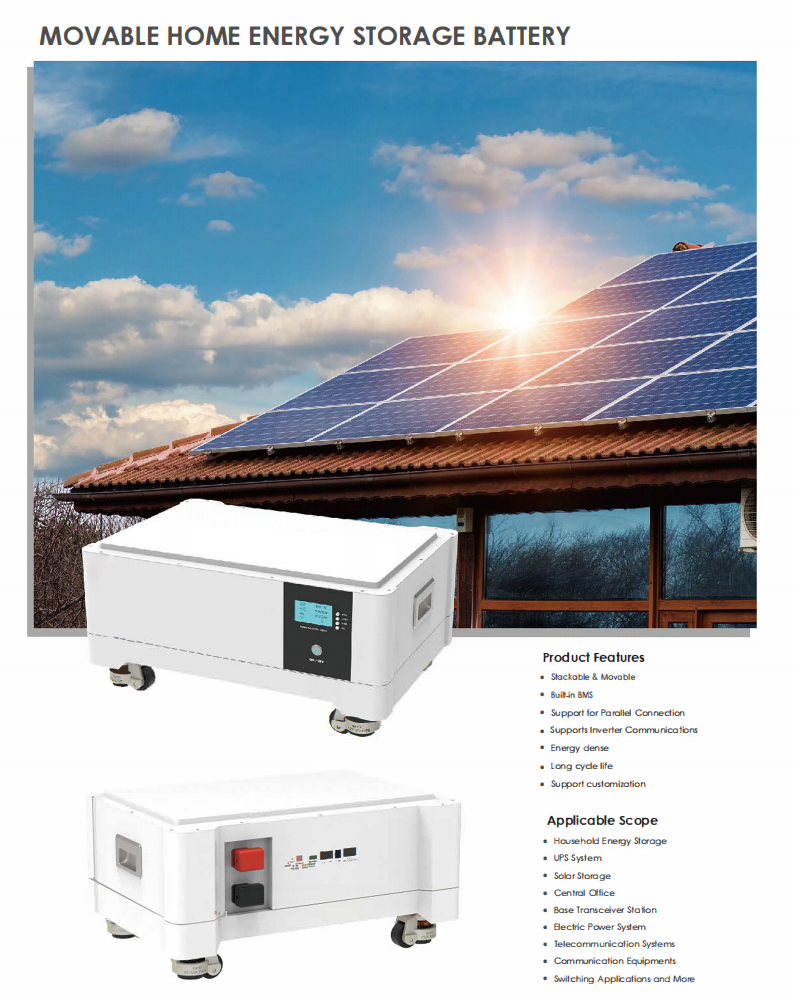 可堆叠移动家用储能电池（5kWh–25kWh）